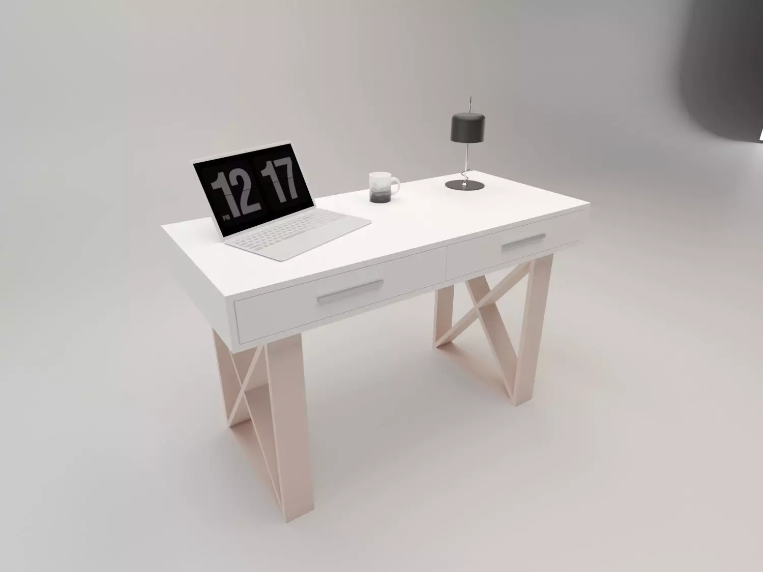 Work Desk Free 3D model
