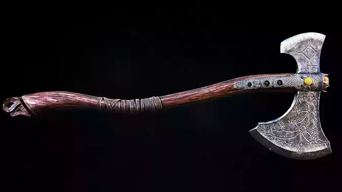 god of war lavithan axe Free low-poly 3D model