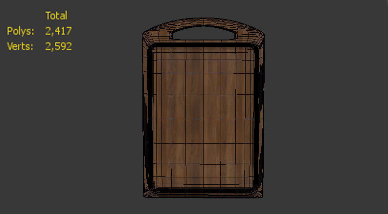 Pie Puff cake Low-poly 3D model_14