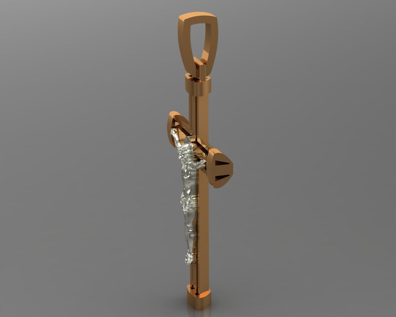 Cross 03 pendant 3D print model_2