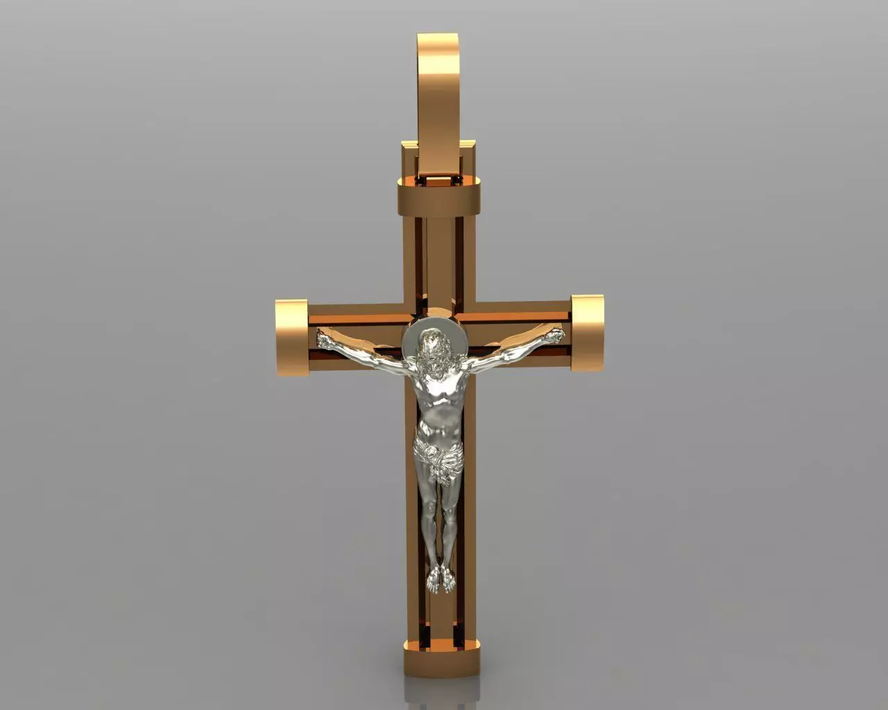 Cross 03 pendant 3D print model_0