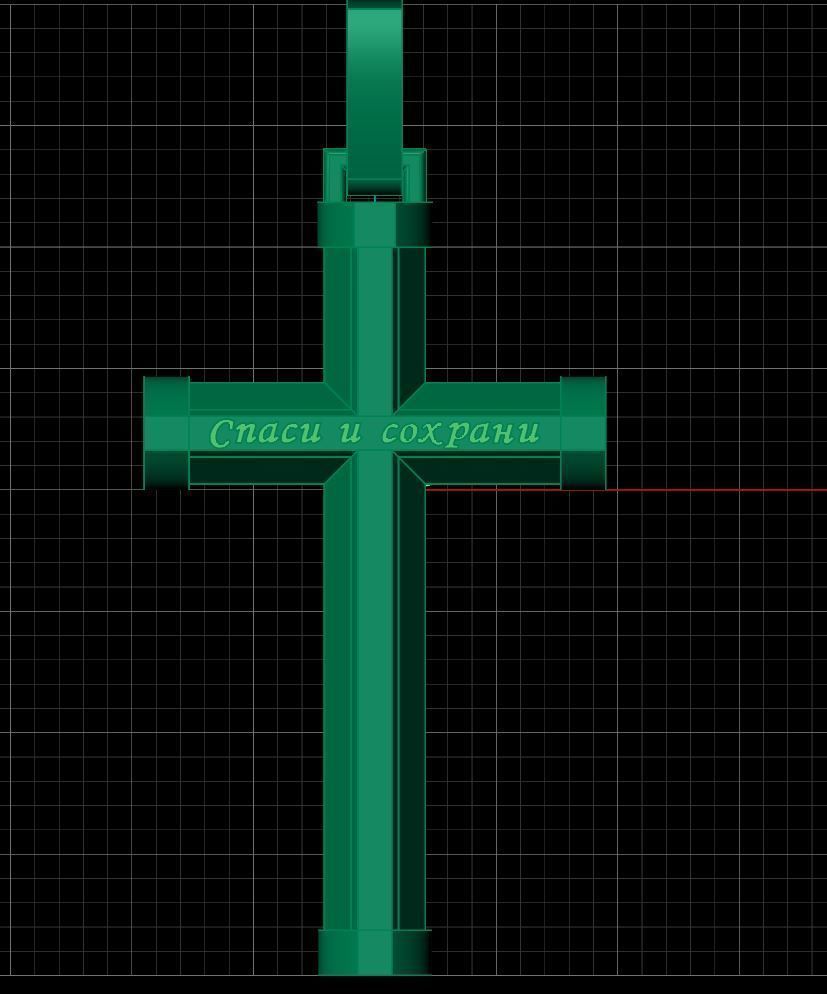 Cross 03 pendant 3D print model_7