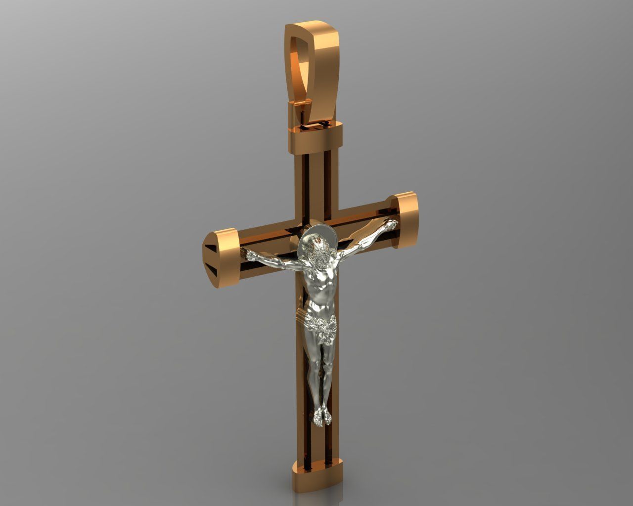 Cross 03 pendant 3D print model_1