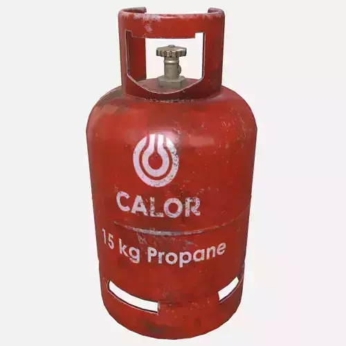 Gas cylinder Low-poly 3D model