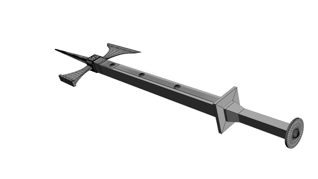 Weapons 2 thermometer Low-poly 3D model_4