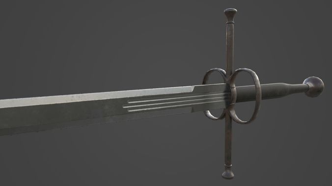 Two-handed Sword - Gameready Asset Low-poly 3D model