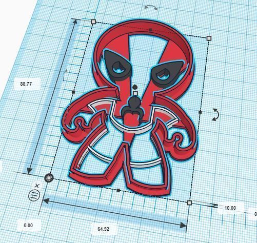 Mini Super Hero Spiderman Cookie Cutter 3D print model_1