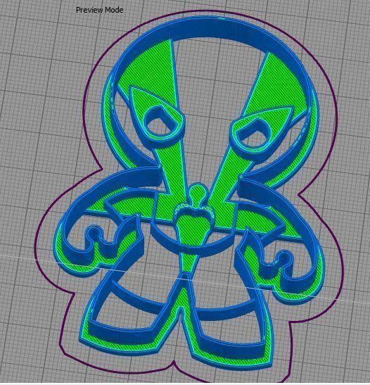 Mini Super Hero Spiderman Cookie Cutter 3D print model_2