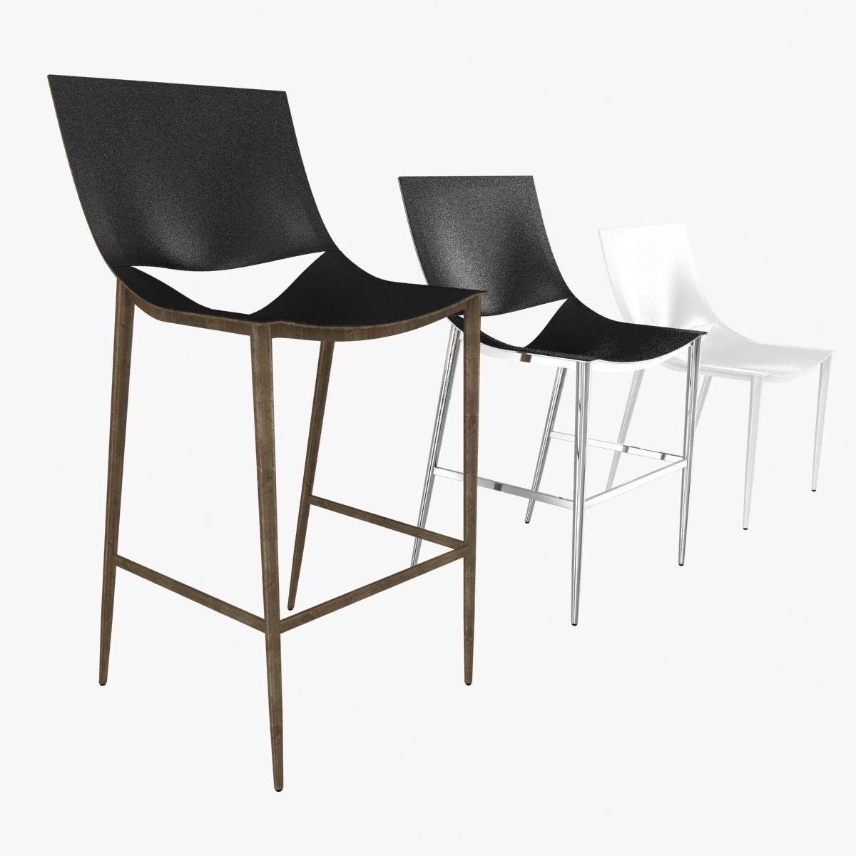 modloft sloane barstool counter stool chair 3D model_3