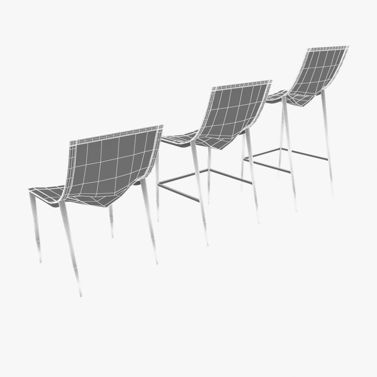 modloft sloane barstool counter stool chair 3D model_8