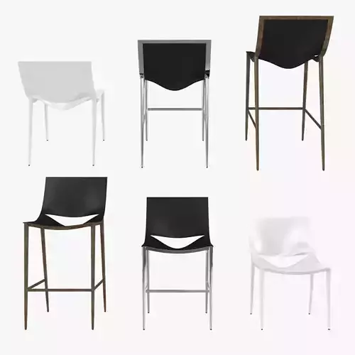 modloft sloane barstool counter stool chair 3D model
