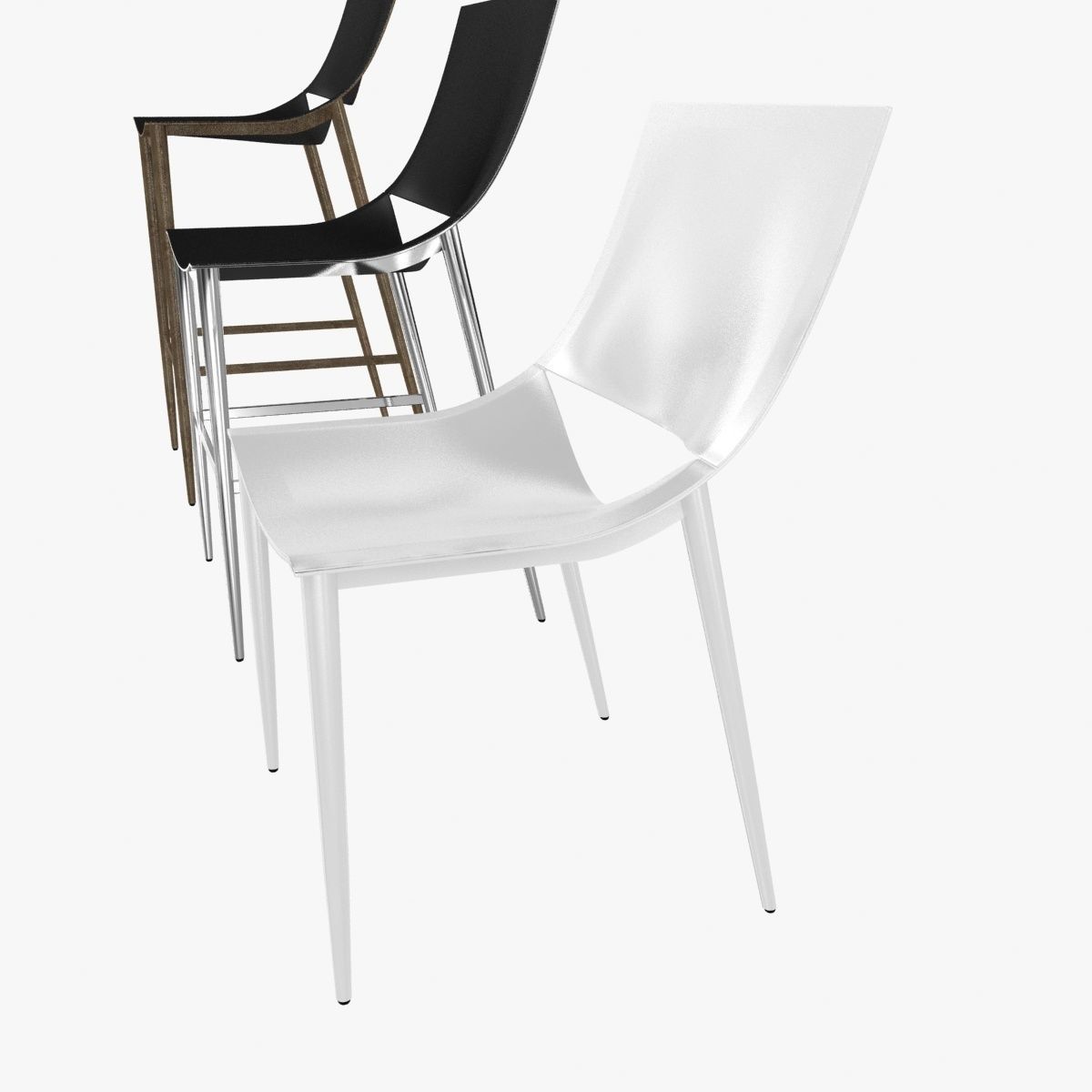 modloft sloane barstool counter stool chair 3D model_4