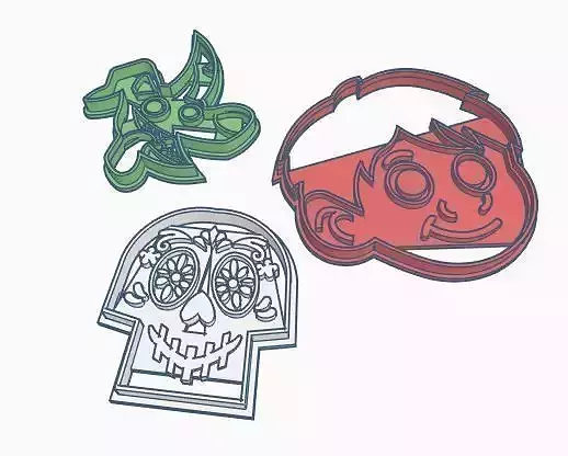 Coco Movie Cookie Cutter Set Miguel Dante Skull 