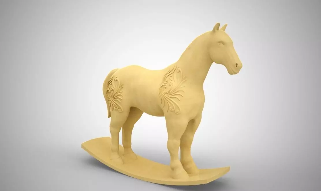 Wooden Horse 3D print model_0