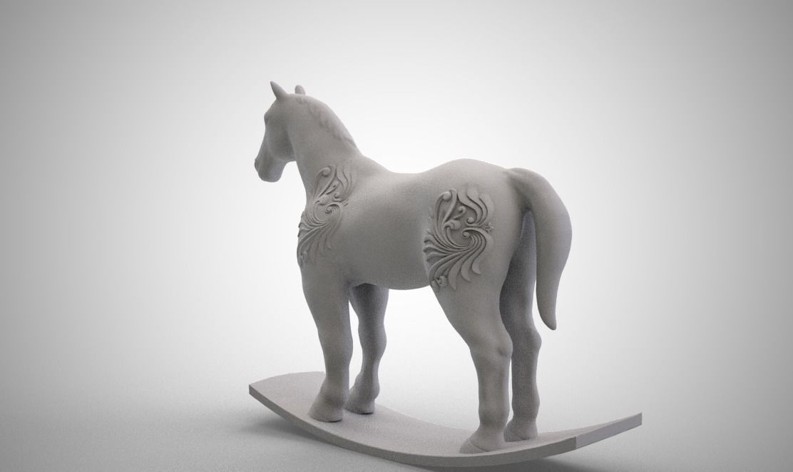 Wooden Horse 3D print model_12
