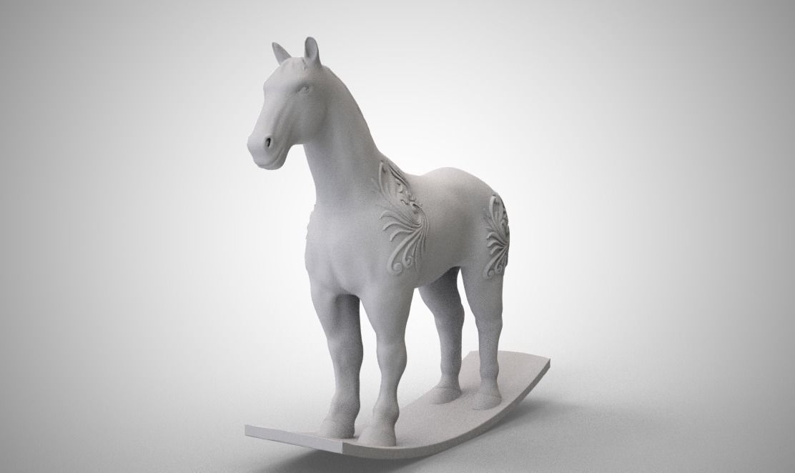Wooden Horse 3D print model_9