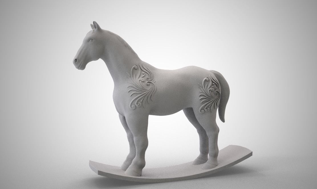 Wooden Horse 3D print model_11