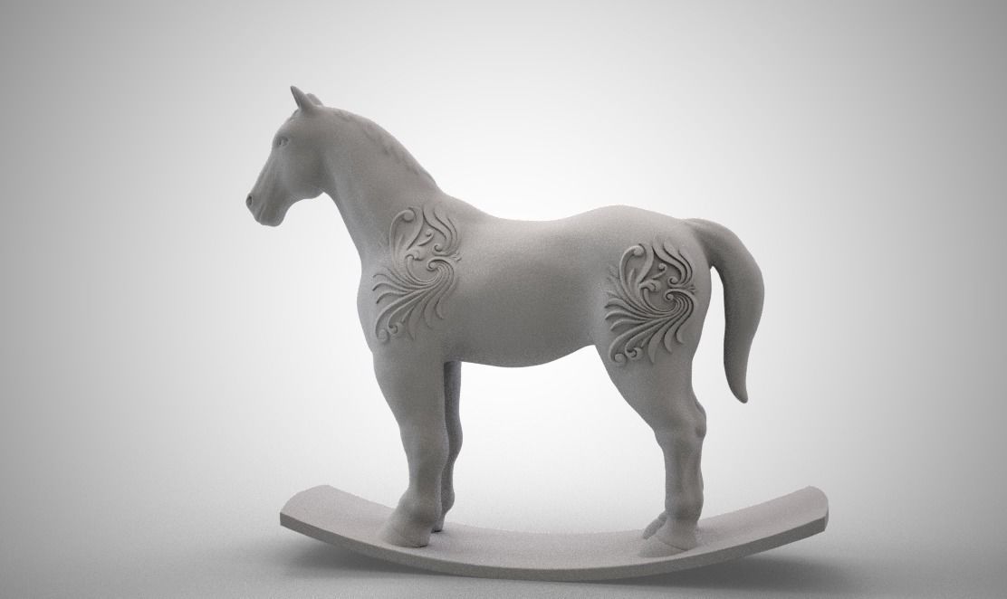 Wooden Horse 3D print model_7