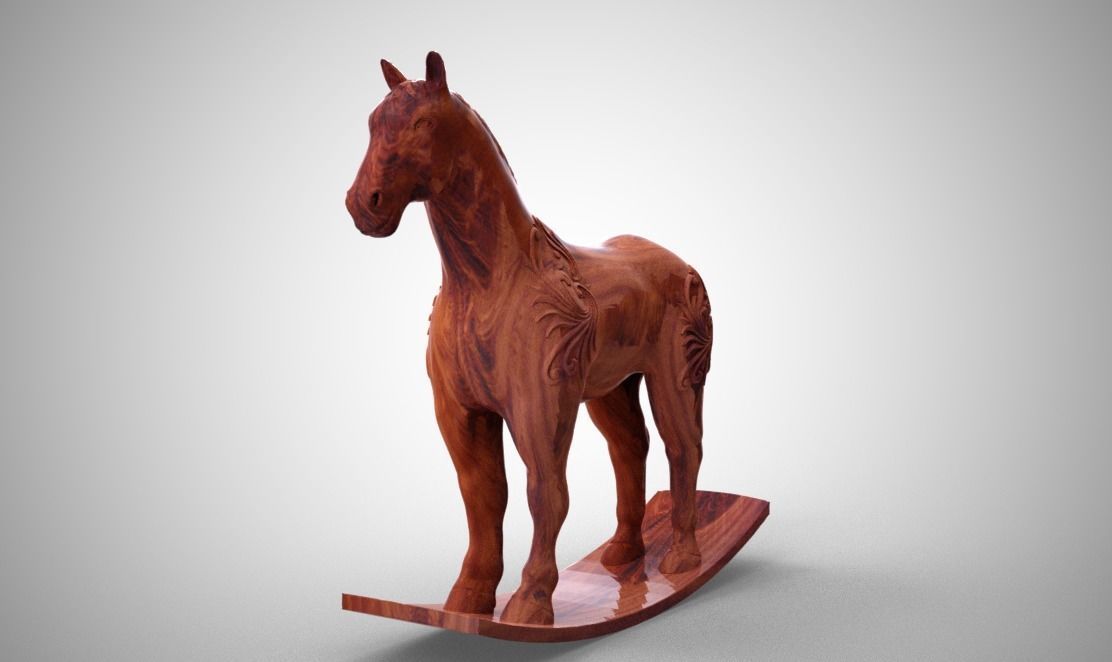 Wooden Horse 3D print model_5