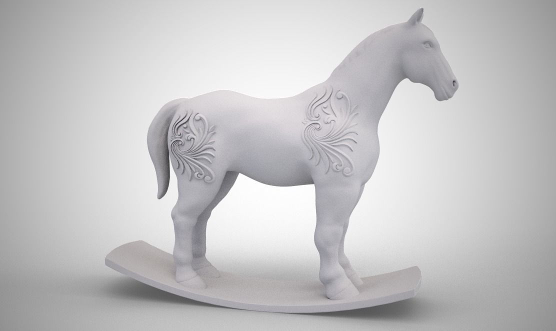 Wooden Horse 3D print model_10