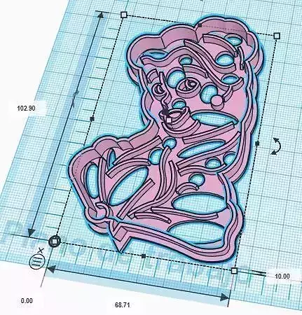 The Beauty and the Beast Beauty Cookie Cutter 