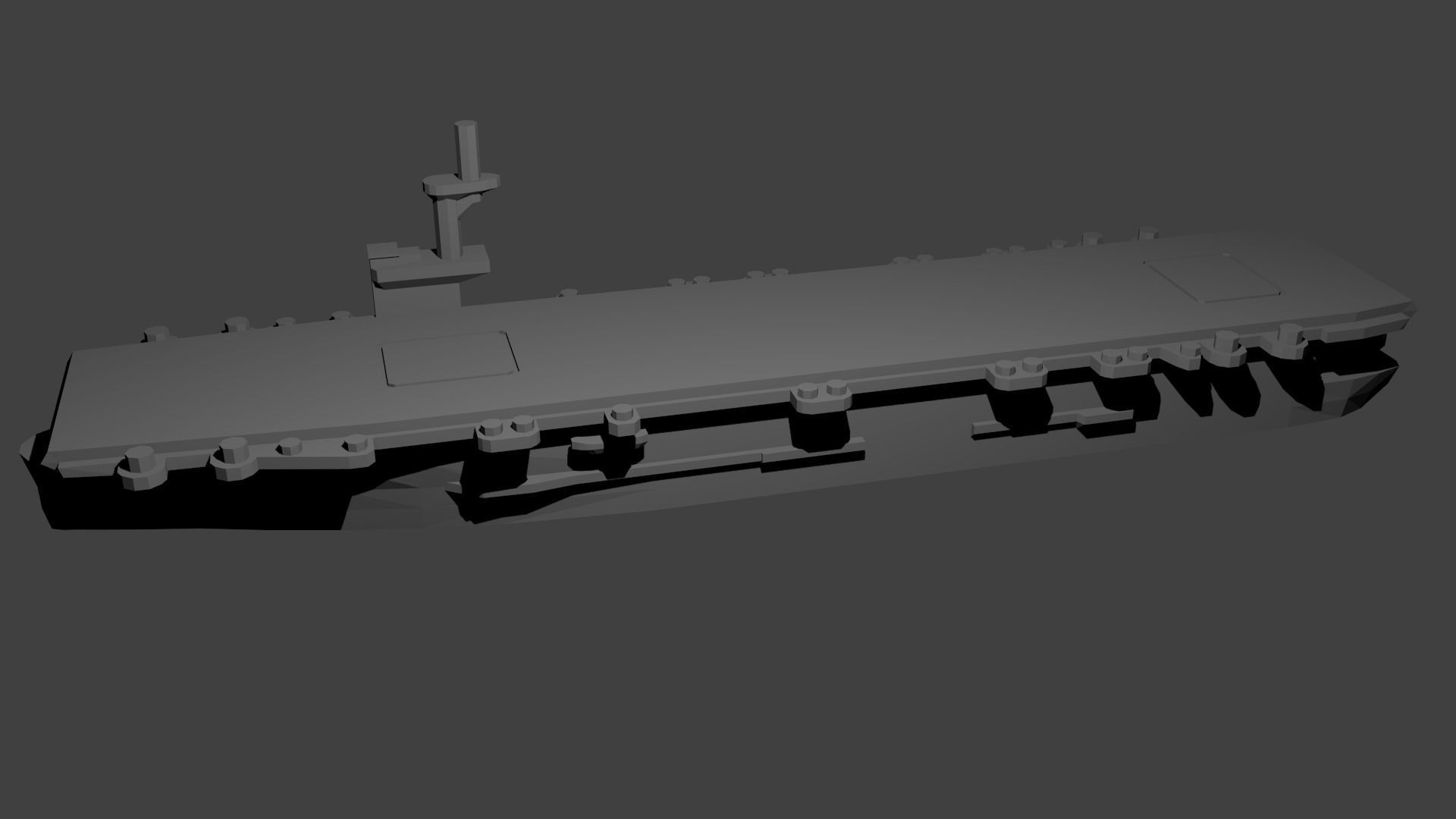 US Casablanca Class Aircraft Carrier 3D print model_2