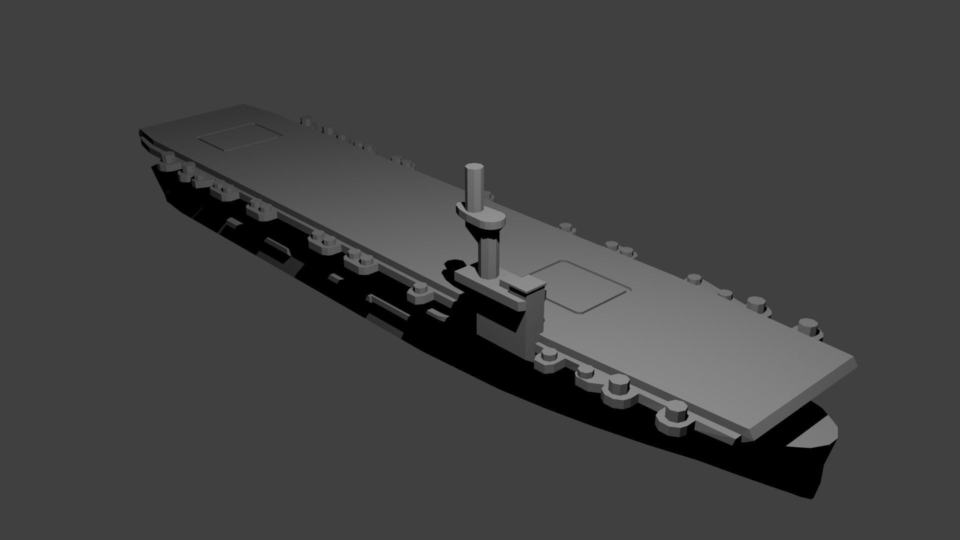 US Casablanca Class Aircraft Carrier 3D print model_1
