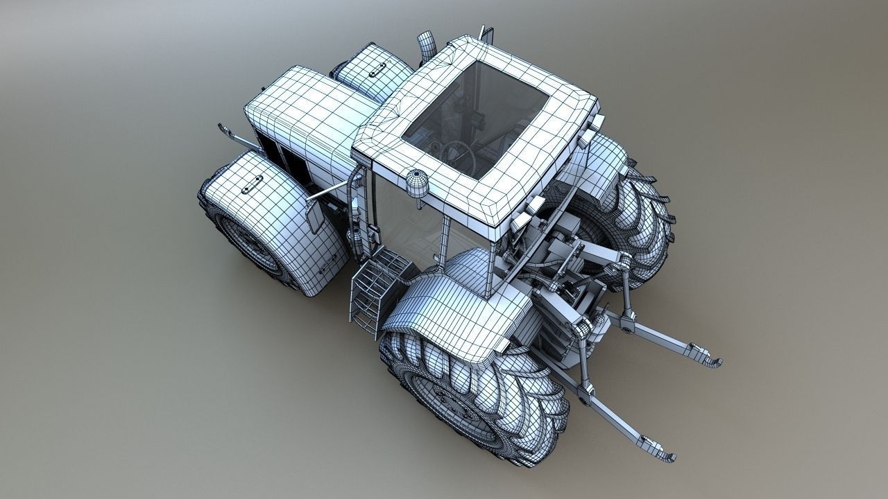 Tractor 3D model_8