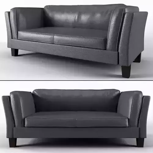 Sofa No 5 - Olso Gray Leather Sofa