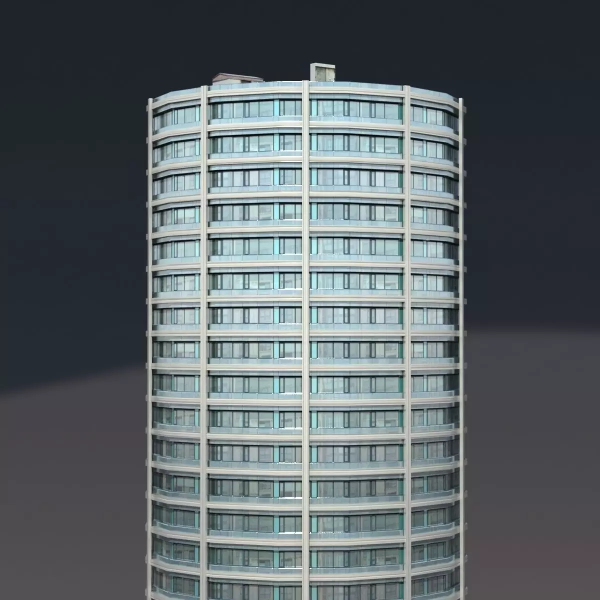 Skyscraper 9 tall Low-poly 3D model