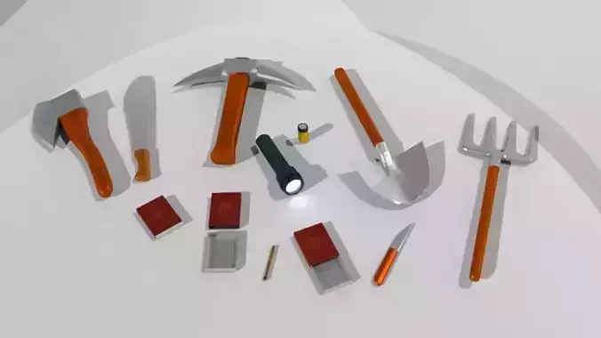 Low poly survival pack