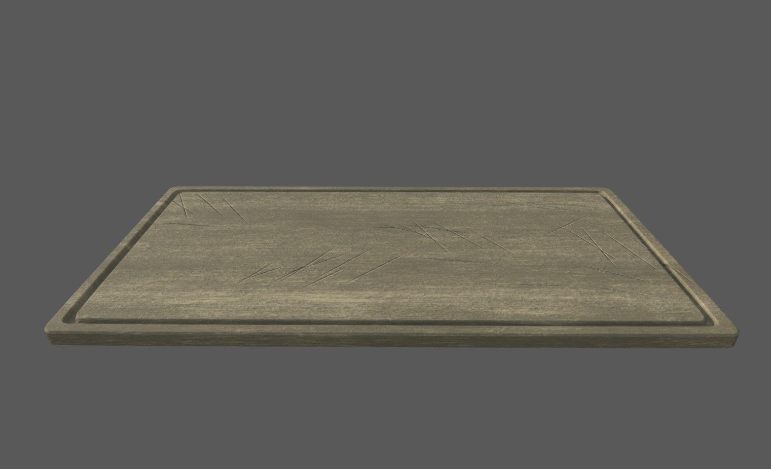 Chopping board Low-poly 3D model_3