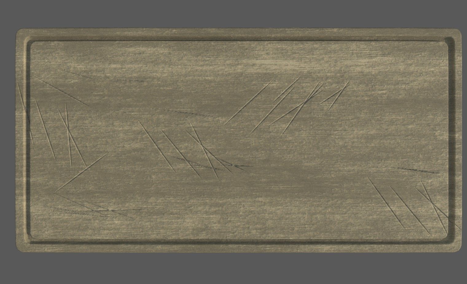 Chopping board Low-poly 3D model_2