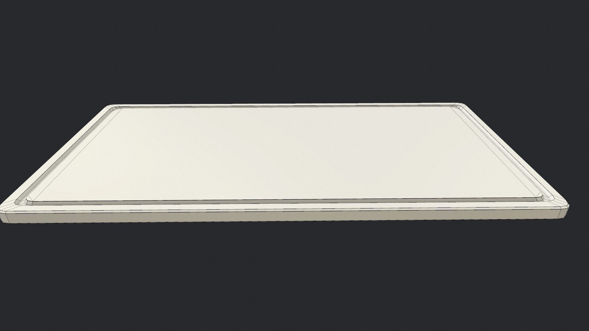 Chopping board Low-poly 3D model_6
