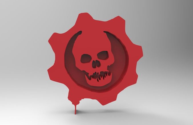 gears of war symbol 3D print model