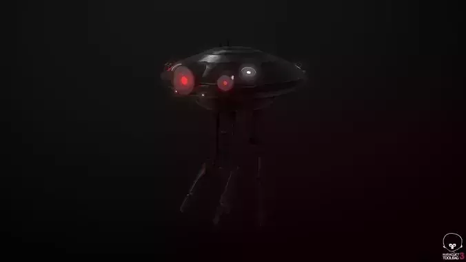 ID 10 Seeker Droid Model and Textures PBR 3D model