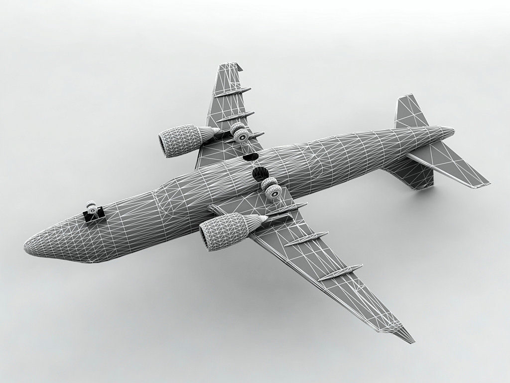 Embraer ERJ 170 - Generic White Low-poly 3D model_3