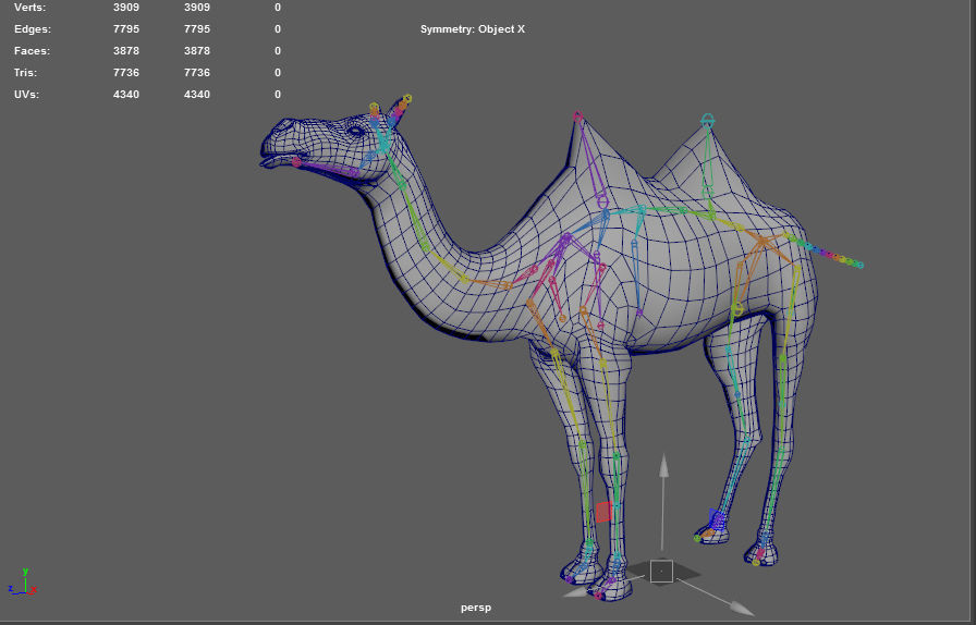 camel Low-poly 3D model_10