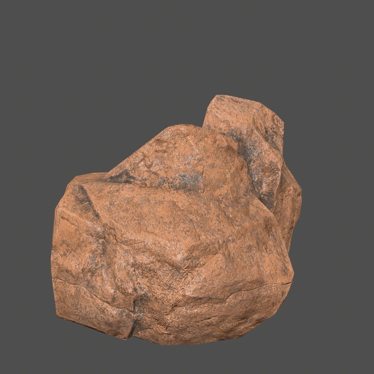desert rock Low-poly 3D model_28