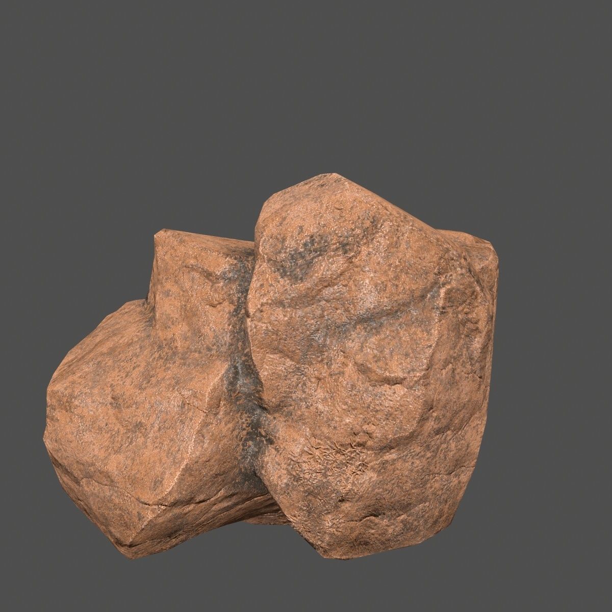 desert rock Low-poly 3D model_27