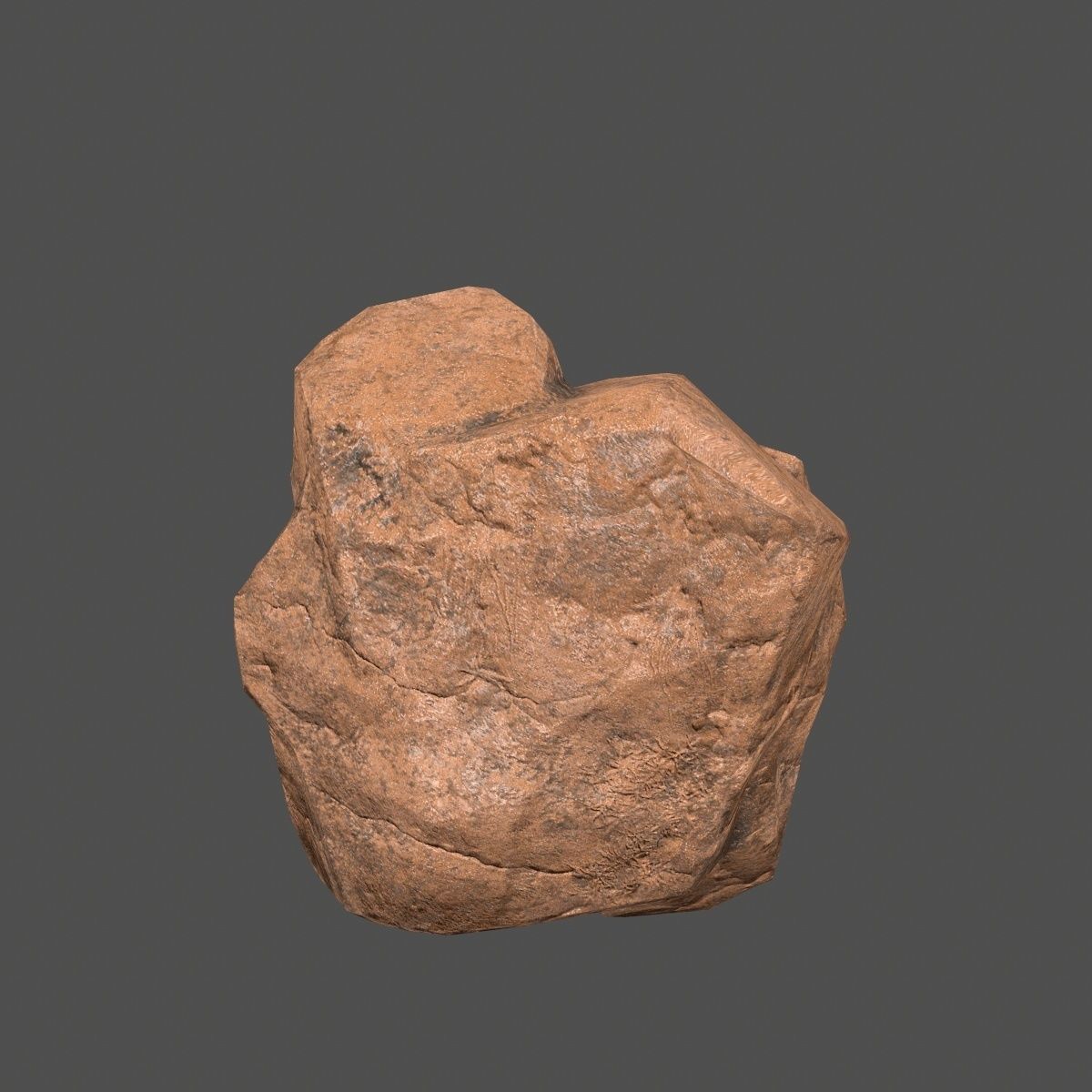 desert rock Low-poly 3D model_26