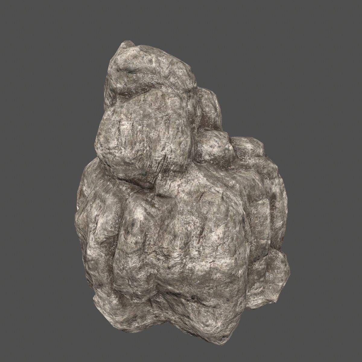 rocks set rock Low-poly 3D model_2