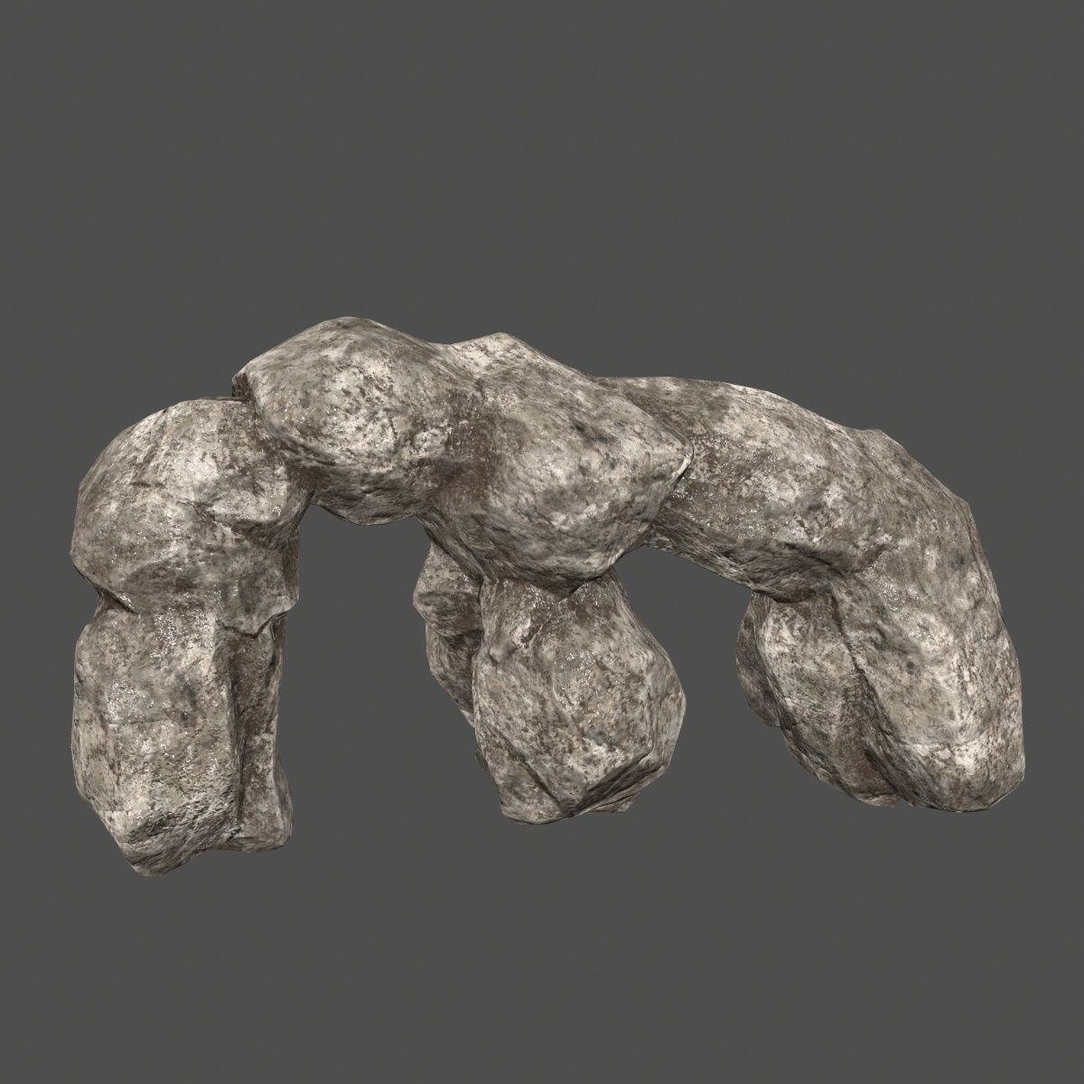 rocks set rock Low-poly 3D model_20