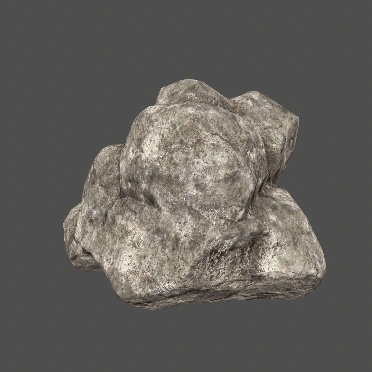 rocks set rock Low-poly 3D model_14