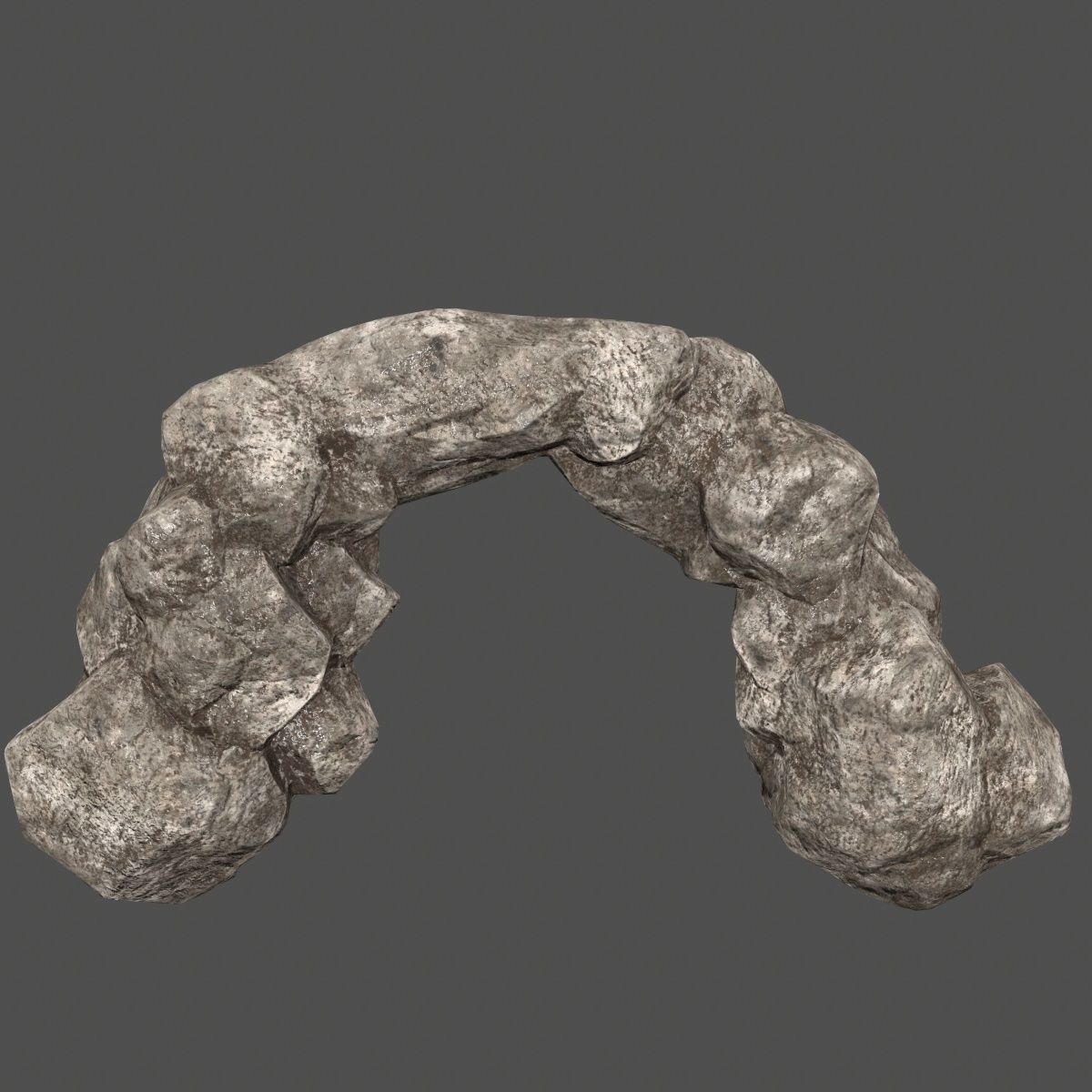 rocks set rock Low-poly 3D model_5