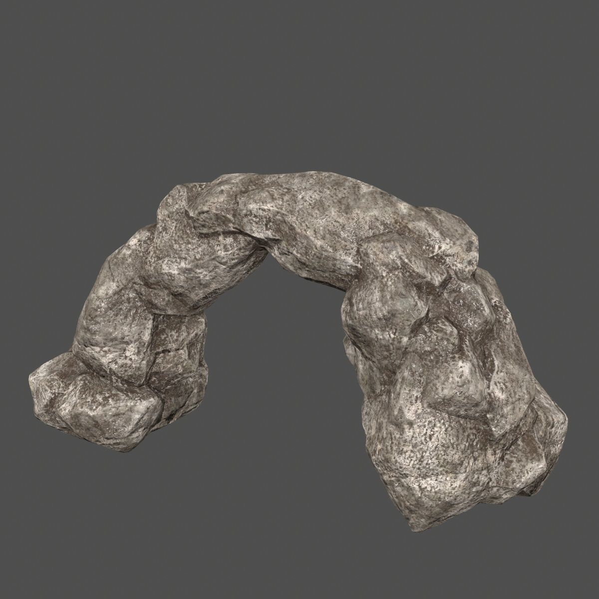 rocks set rock Low-poly 3D model_8