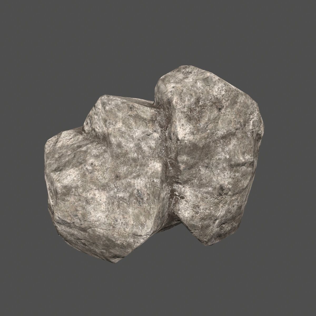 rocks set rock Low-poly 3D model_25