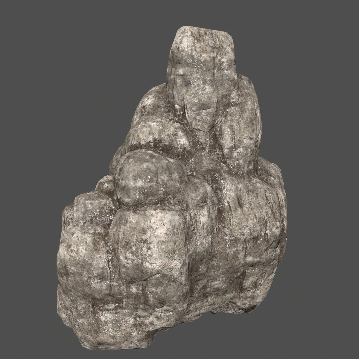 rocks set rock Low-poly 3D model_11