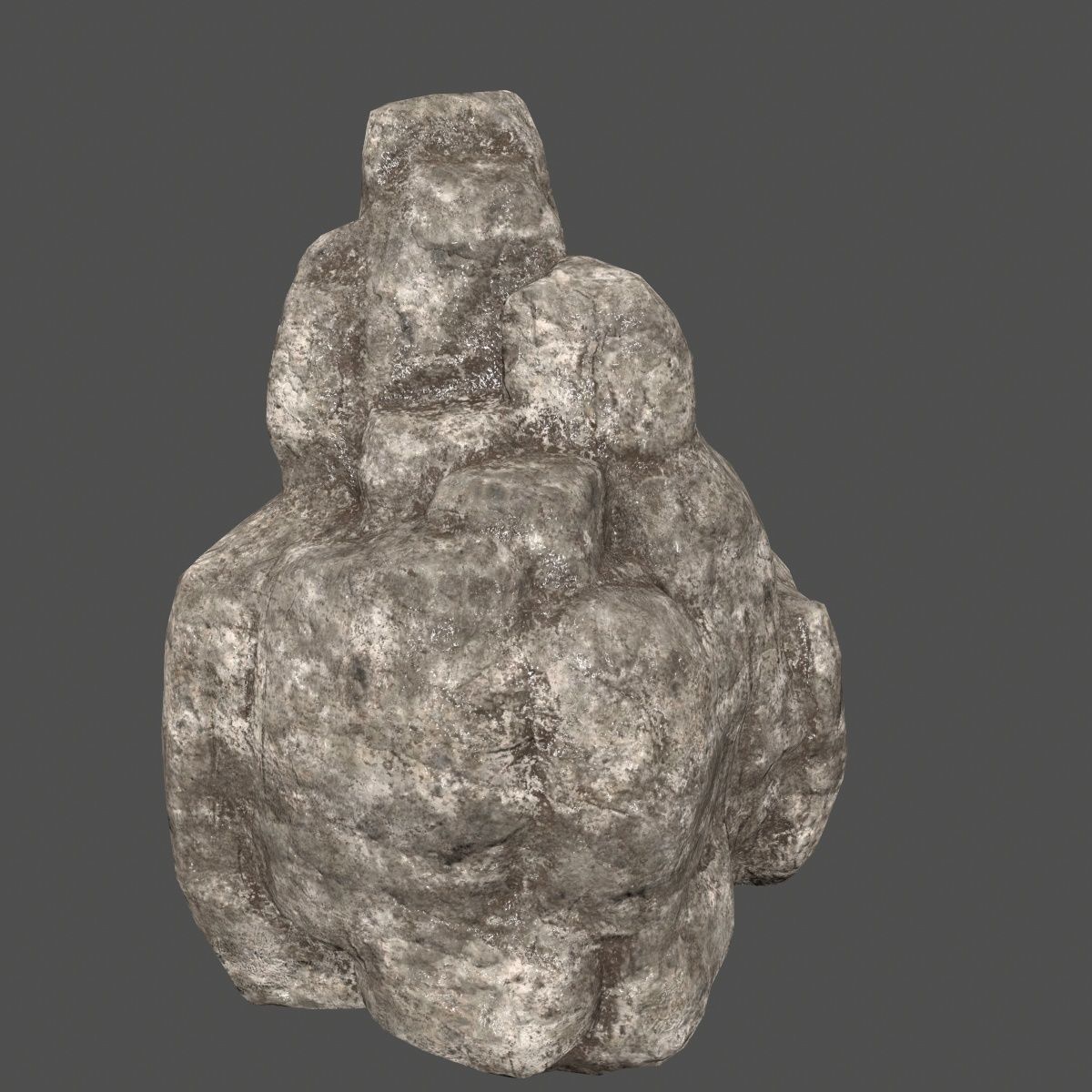 rocks set rock Low-poly 3D model_12