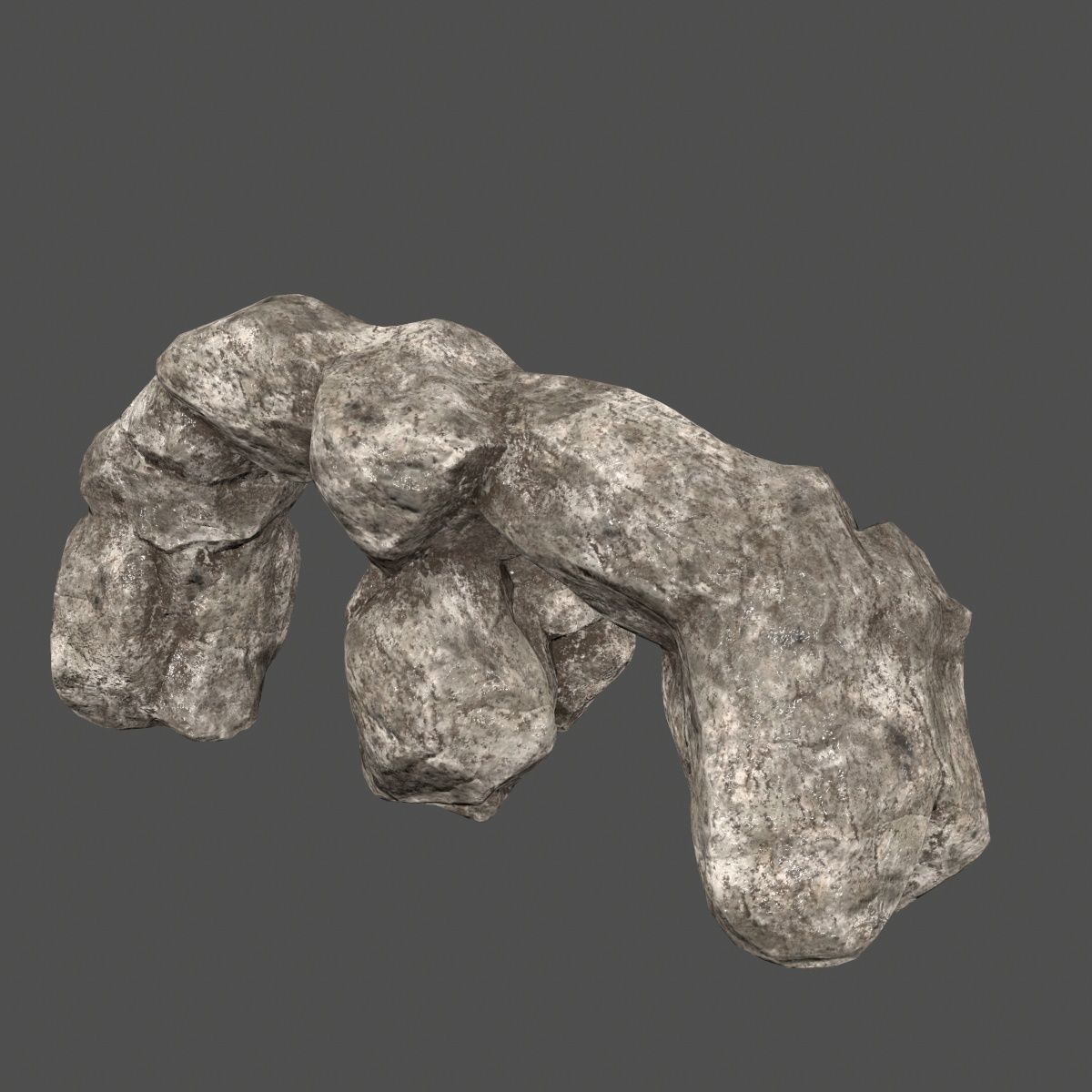 rocks set rock Low-poly 3D model_18